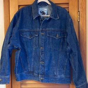 Vintage Oversized Denim Jacket size Large